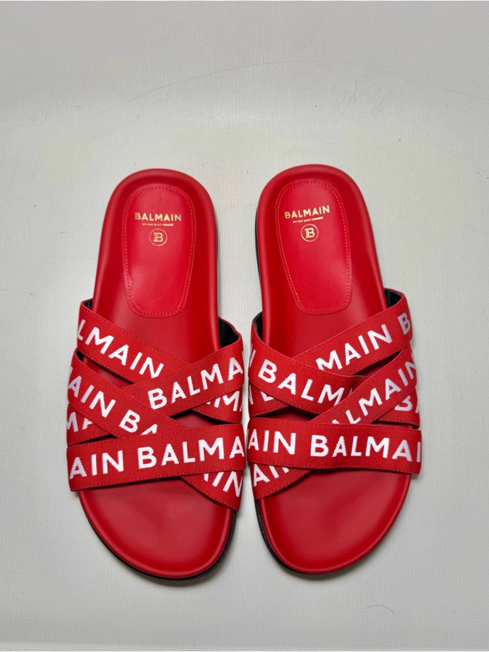 BALMAIN
Union Logo-Print Slides